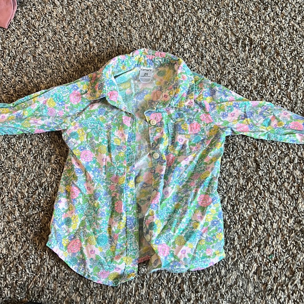Floral button up